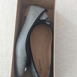 Zigi Soho Glittering Silver Flats